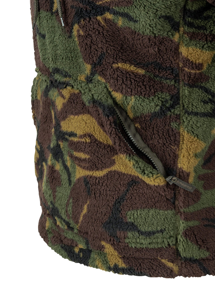 SPEERO Men’s Sherpa Fleece Hoodie Gen 2 – Deep Pile 300g Warm Pullover with Adjustable Hood, Reinforced Shoulder & Elbow Patches, Zipped Pockets for Outdoor, Casual Wear – DPM