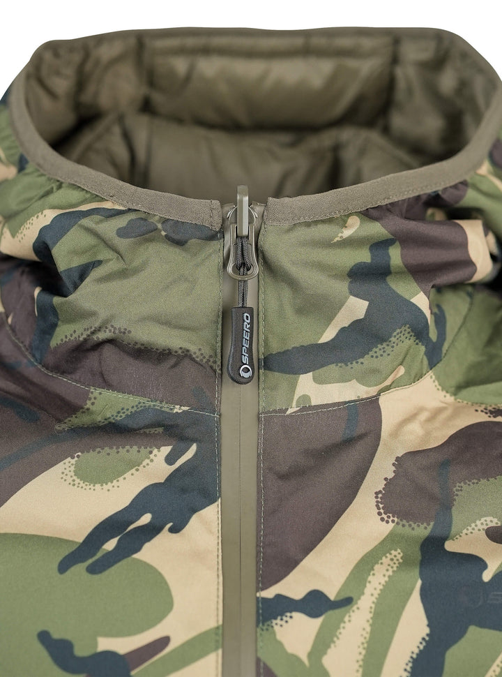 SPEERO Men’s Hooded Reversible Waterproof Jacket - 3-Layer Design, Breatha-Tex Waterproof, Breathable, 200g/m² Insulated, 2 Pockets, Stormproof Zip for Hiking, Walking, Hunting