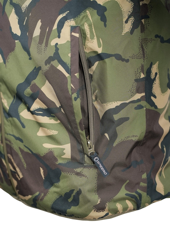 SPEERO Men’s Hooded Reversible Waterproof Jacket - 3-Layer Design, Breatha-Tex Waterproof, Breathable, 200g/m² Insulated, 2 Pockets, Stormproof Zip for Hiking, Walking, Hunting