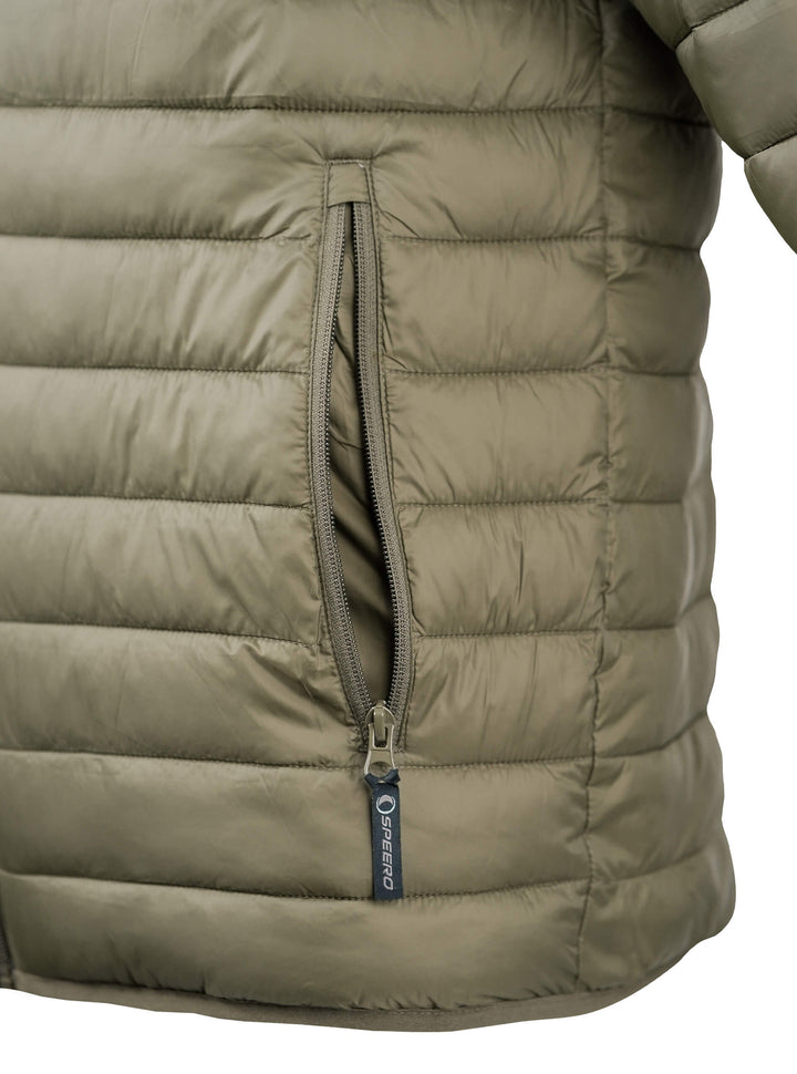 SPEERO Men’s Hooded Reversible Waterproof Jacket - 3-Layer Design, Breatha-Tex Waterproof, Breathable, 200g/m² Insulated, 2 Pockets, Stormproof Zip for Hiking, Walking, Hunting