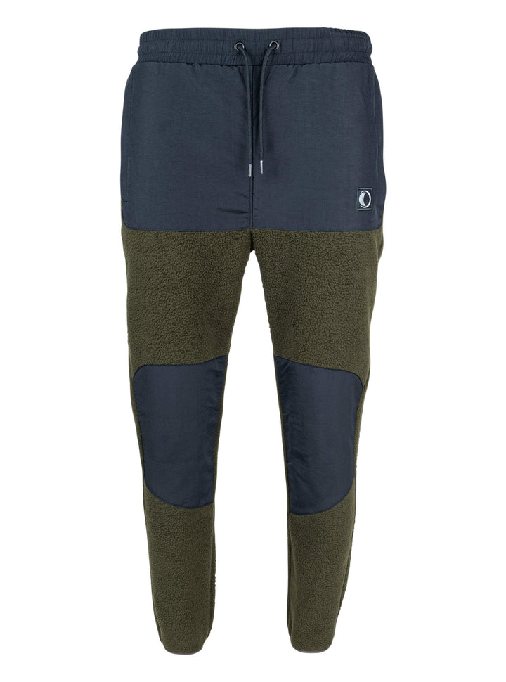 SPEERO Mens Sherpa Fleece Joggers – Super Soft Warm warm trousers with Zip Pockets and Knee Reinforcement for Everyday Wear, Travel and Outdoor Use – Green