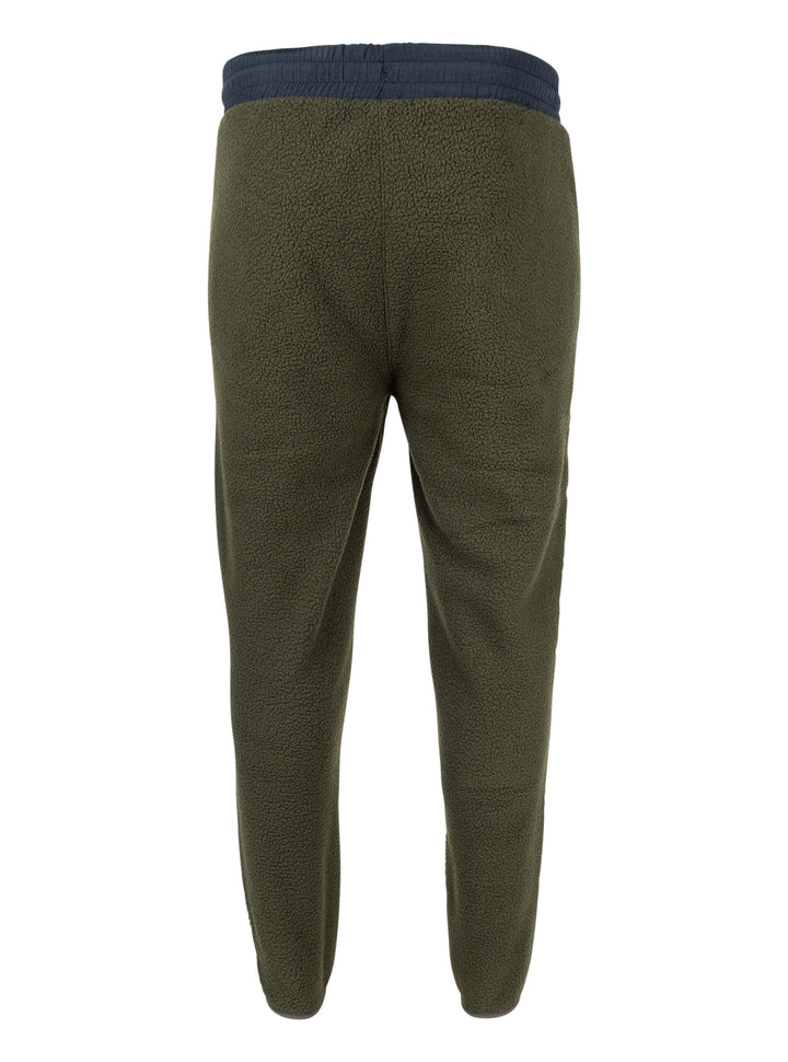 SPEERO Mens Sherpa Fleece Joggers – Super Soft Warm warm trousers with Zip Pockets and Knee Reinforcement for Everyday Wear, Travel and Outdoor Use – Green