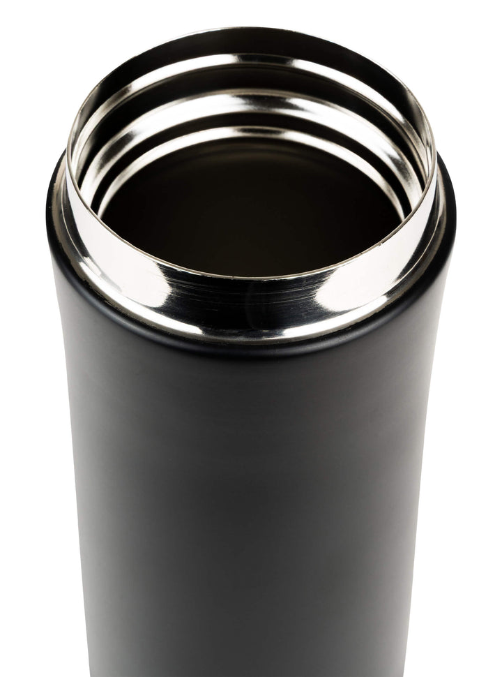 SPEERO 330ml Travel Mug - Leakproof Stainless Steel Thermal Mug - Insulated Coffee Cup with Lid Keeps Hot 6hrs, Cold 12hrs - Black