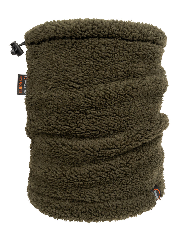 SPEERO Sherpa Ghetta Collo In Pile Oliva Scuro