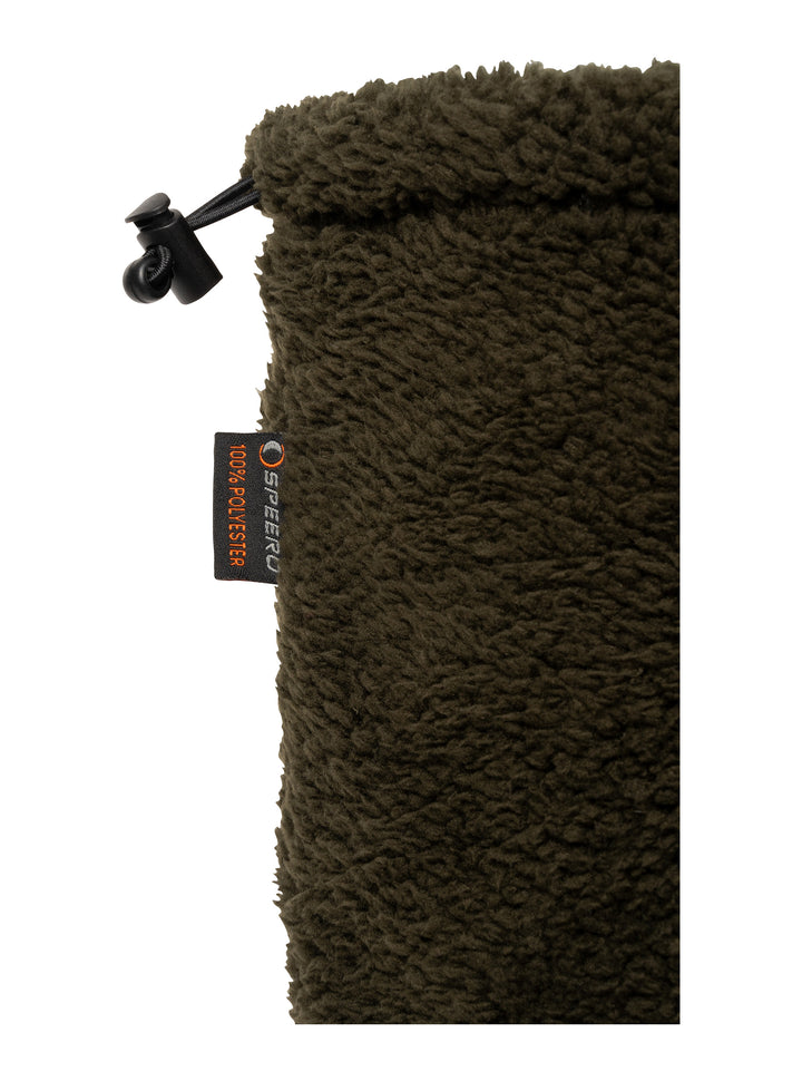SPEERO Sherpa Ghetta Collo In Pile Oliva Scuro