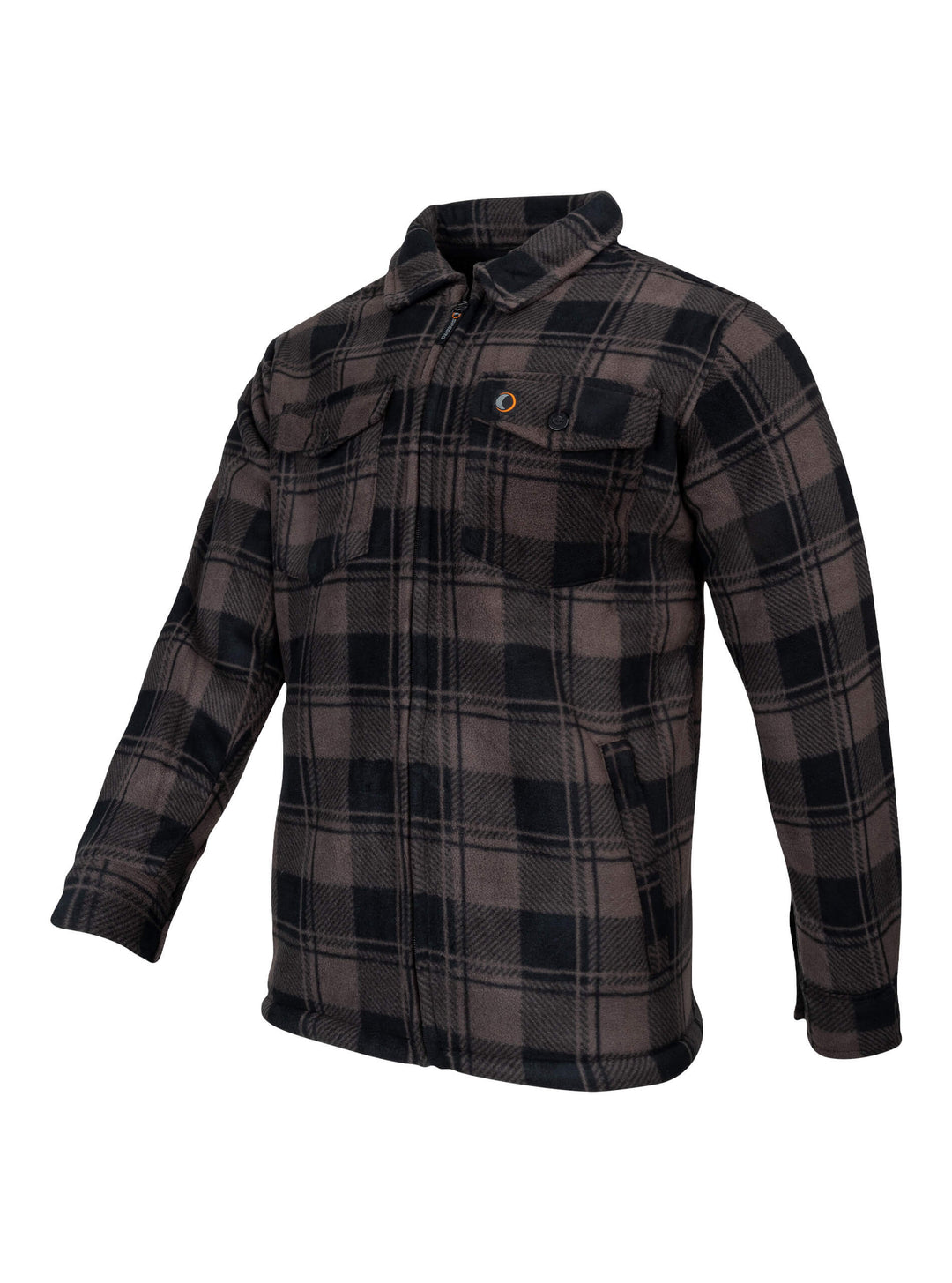 SPEERO Sherpa Fleece Lined Shirt Men Green – Warm Lumberjack Jacket with Pockets & Button Cuffs, Winter Flannel Shirt for Outdoor Activities and Casual Wear