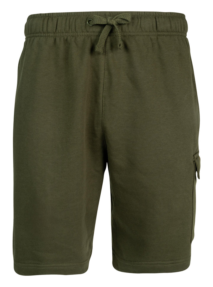 SPEERO Mens Cargo Shorts Green, Durable Cotton Blend Shorts with Elastic Waistband, Adjustable Drawstring and Multiple Pockets –  Ideal for Outdoor Adventures & Casual Everyday Wear