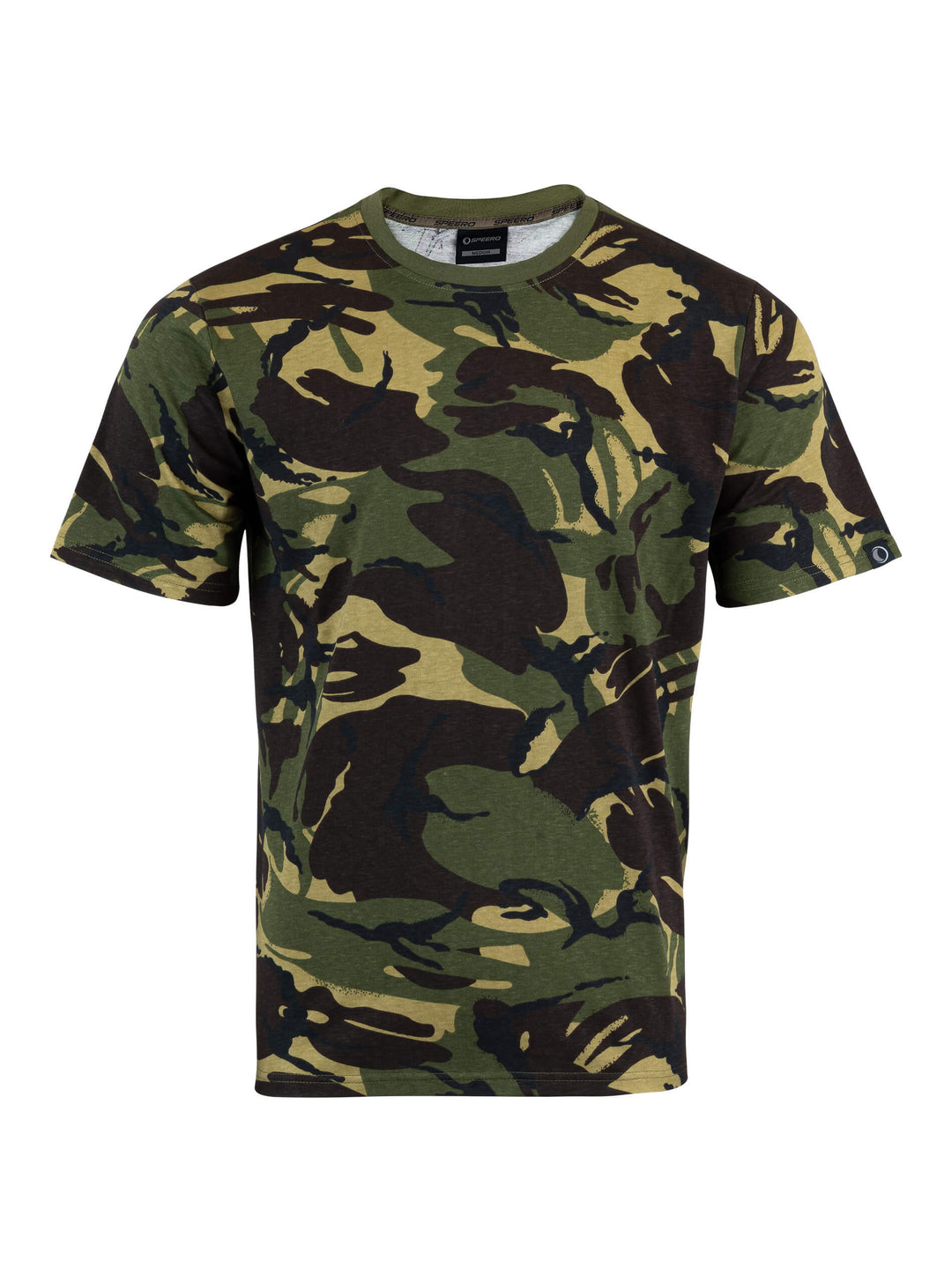 SPEERO Men’s Cotton T-Shirt – Soft Medium Weight Crew Neck Short Sleeve Tee for Everyday Wear, Travel and Outdoor Use