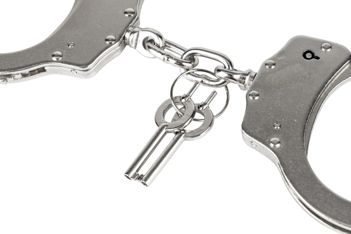 Viper TACTICAL Manette professionali per polizia per impieghi gravosi in acciaio nichelato con 2 chiavi numerate singolarmente con numero di serie