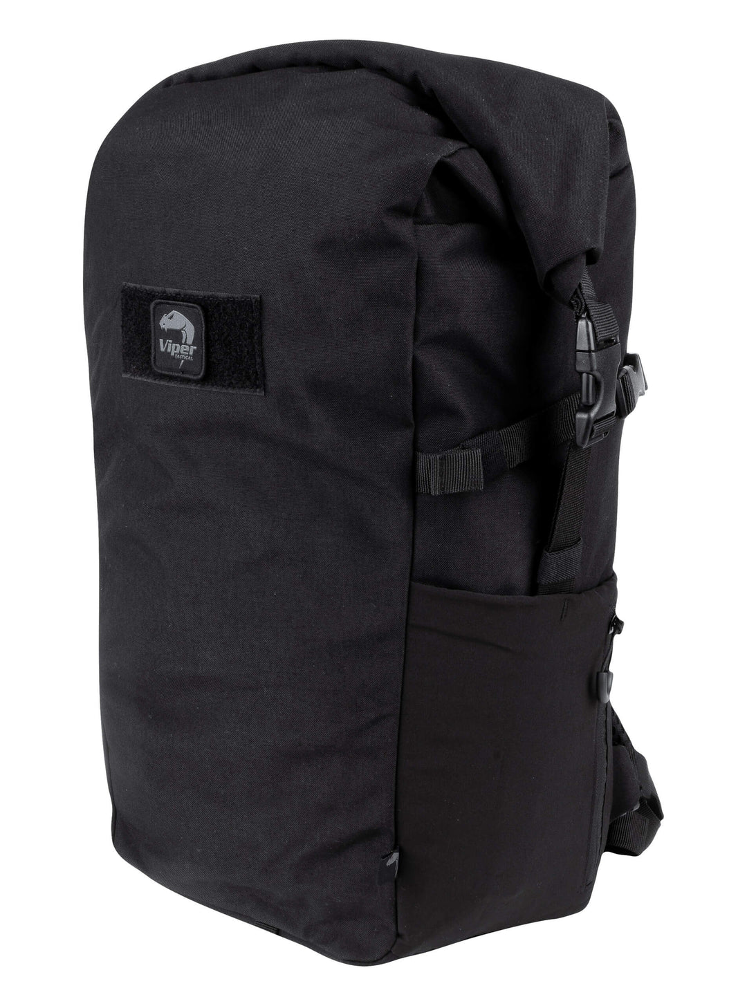 Viper TACTICAL Roll Top Backpack – Durable Cordura Tactical Fold Top Rucksack with Padded Straps, Quick-Access, External Pockets & Hook-and-Loop Patch Panel – Ideal for Hiking, Hunting