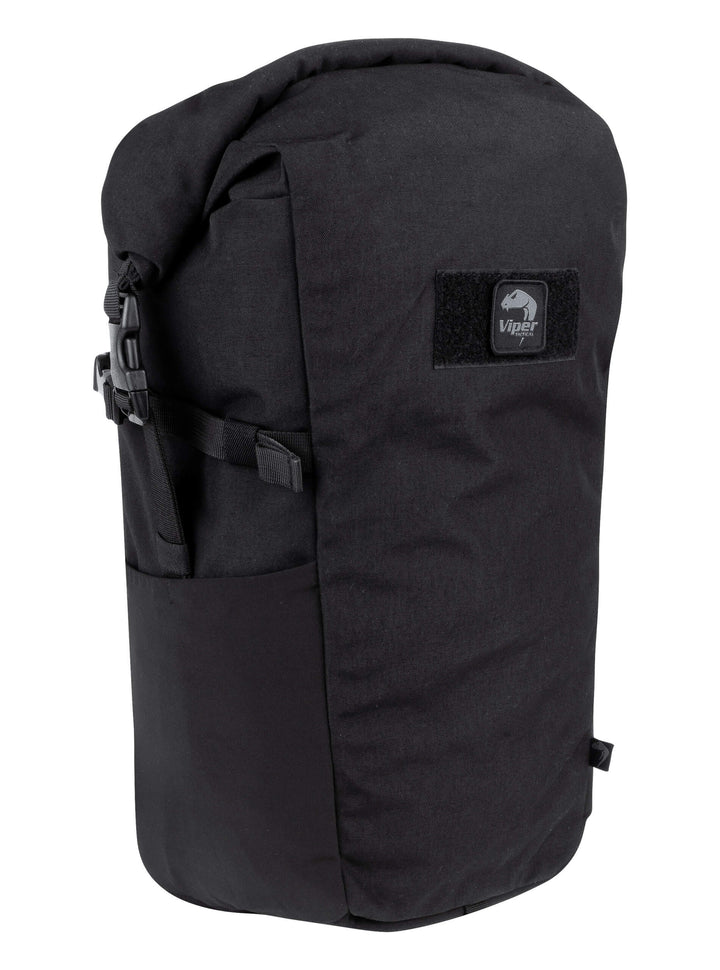 Viper TACTICAL Roll Top Backpack – Durable Cordura Tactical Fold Top Rucksack with Padded Straps, Quick-Access, External Pockets & Hook-and-Loop Patch Panel – Ideal for Hiking, Hunting