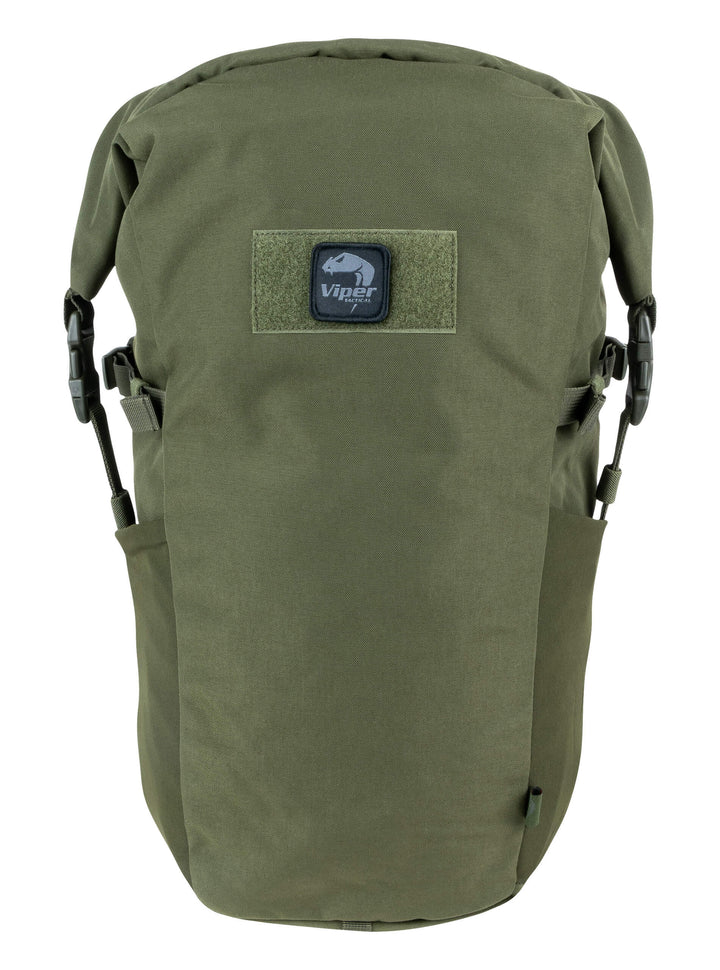 Viper TACTICAL Roll Top Backpack – Durable Cordura Tactical Fold Top Rucksack with Padded Straps, Quick-Access, External Pockets & Hook-and-Loop Patch Panel – Ideal for Hiking, Hunting
