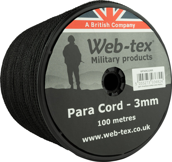 Rotolo di mulinello in paracord Web-tex 100m x 3mm