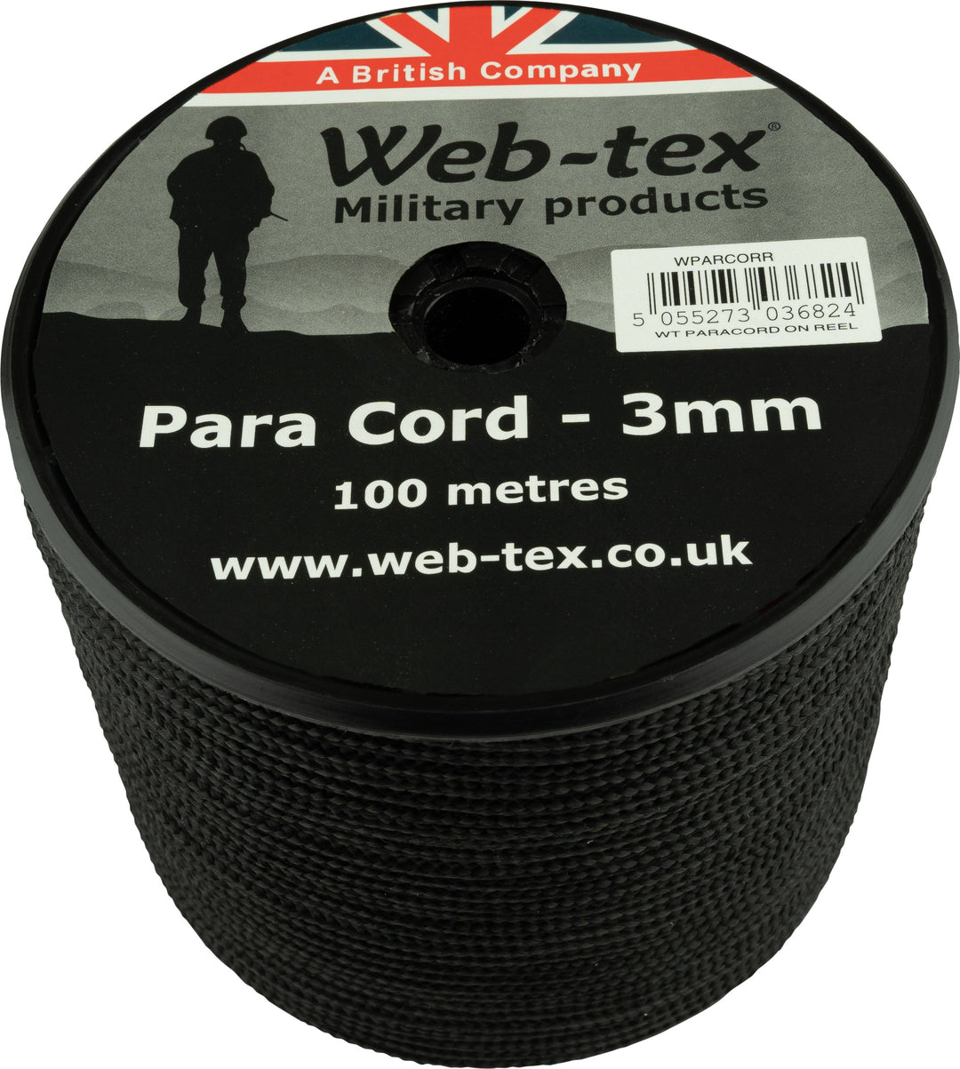 Rotolo di mulinello in paracord Web-tex 100m x 3mm