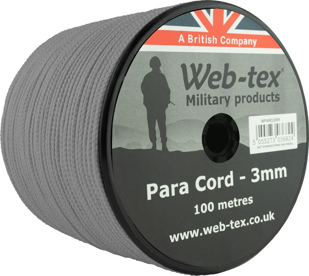 Rotolo di mulinello in paracord Web-tex 100m x 3mm