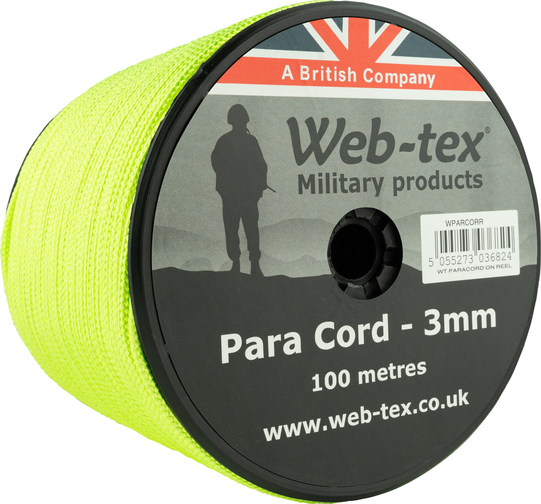 Rotolo di mulinello in paracord Web-tex 100m x 3mm