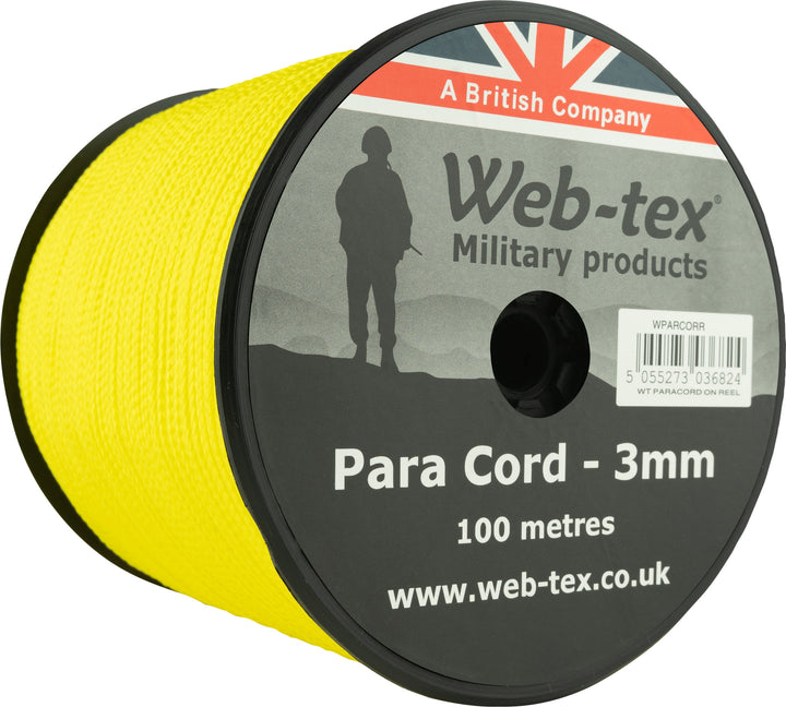 Rotolo di mulinello in paracord Web-tex 100m x 3mm