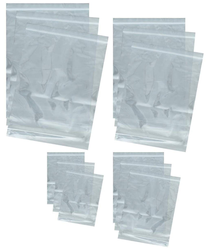 Web-tex Set di sacchetti in polietilene richiudibili per impieghi gravosi, confezione da 12