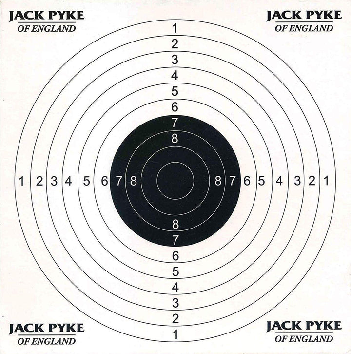 JACK PYKE 100 Paper Shooting Targets 14 x 14cm | 5.51" x 5.51"