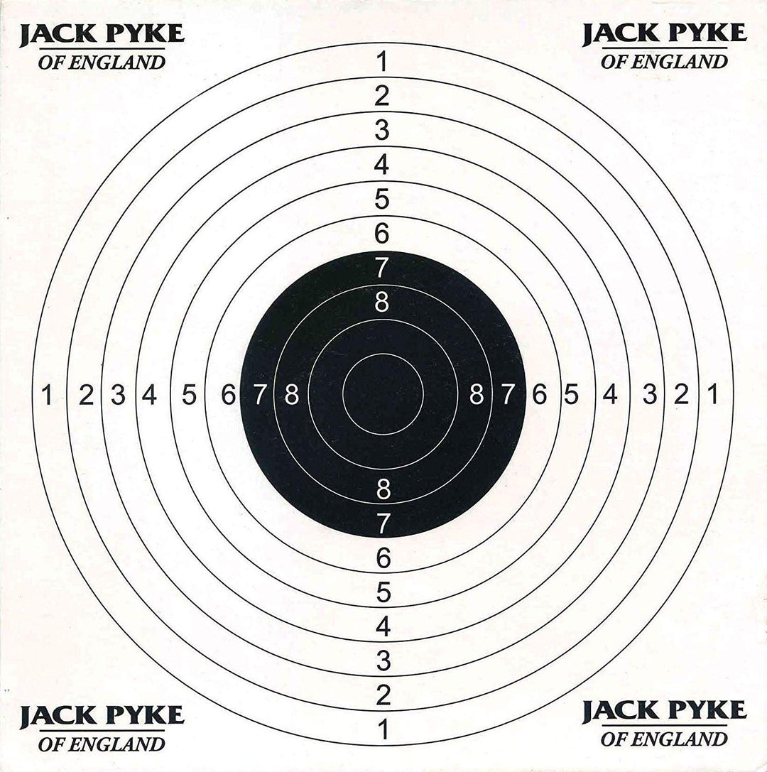 JACK PYKE 100 Paper Shooting Targets 14 x 14cm | 5.51" x 5.51"