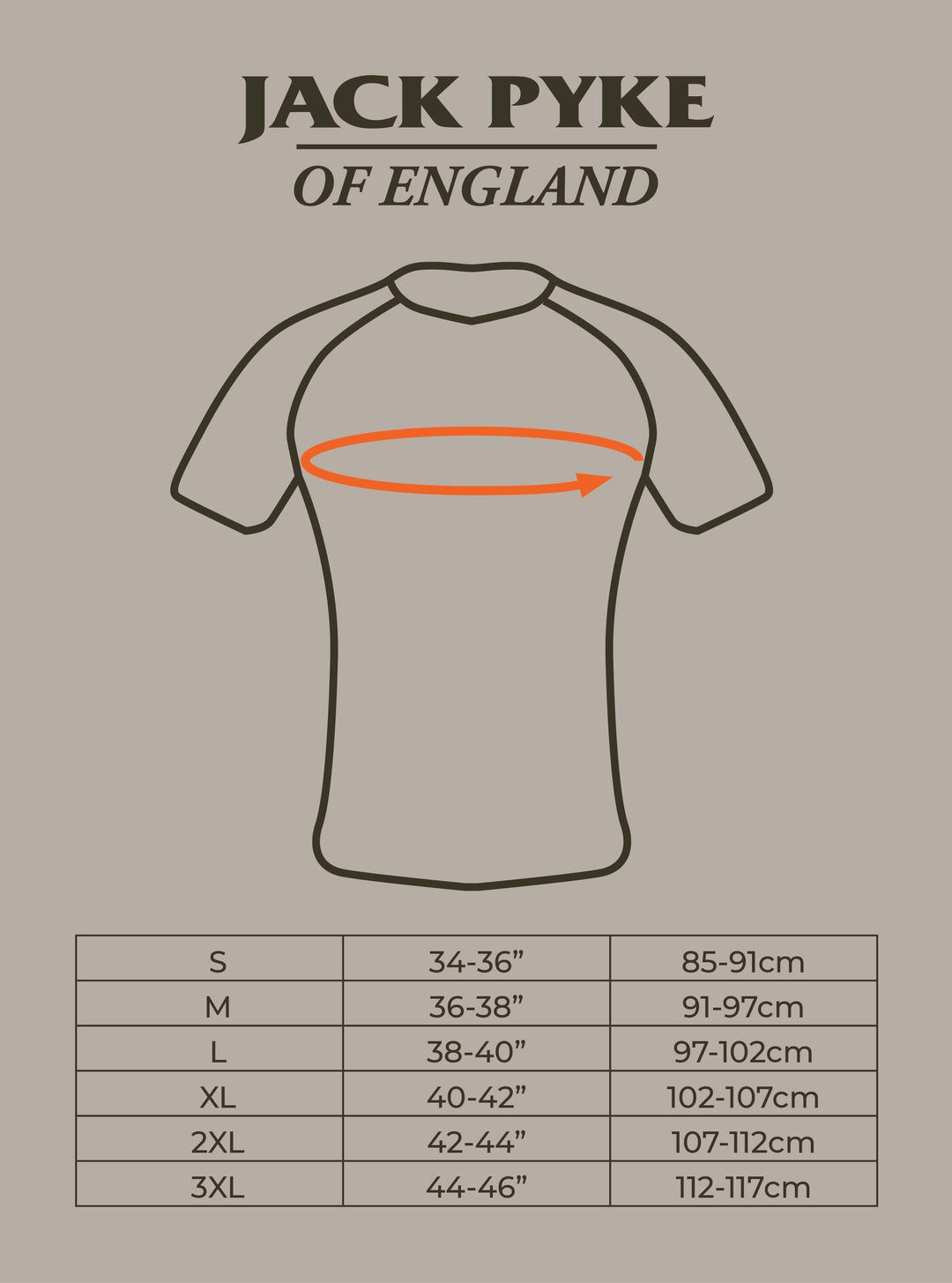 JACK PYKE Quick Wick Short Sleeve Crew Neck T-Shirt English Oak Evolution