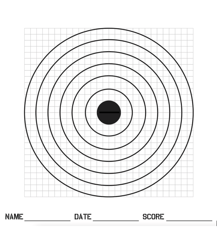 Viper TACTICAL Pro Target Paper Targets 175 x 175 Millimetres